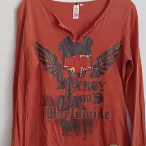 Pepe Jeans London, Junior Pullover Embellished, Long Sleeve Top Sz XL